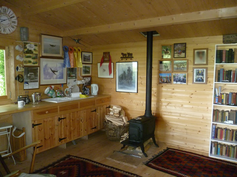This is a picture of my Friends Henning log cabin – He now virtually ...