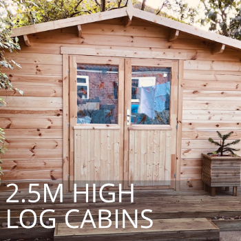 2.5m Height Log Cabins