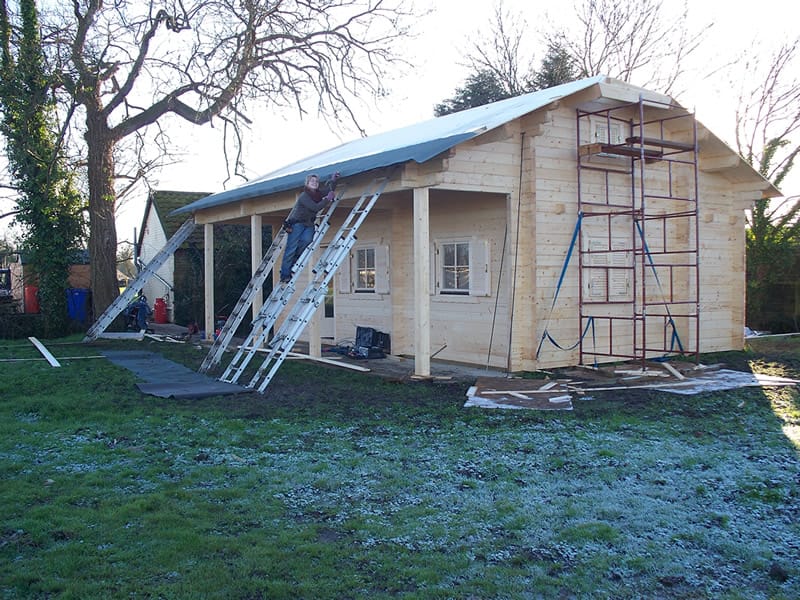 Log cabin that had to be taken down due to planning permissions