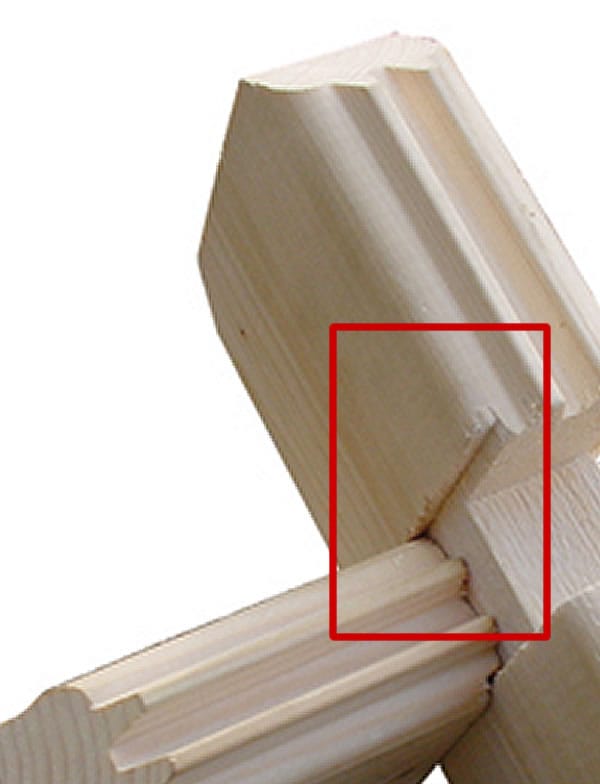 Wind and watertight connection should be present in all Good make of log cabin