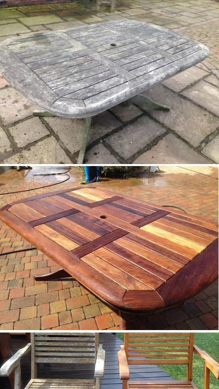 Restoration of a hardwood table