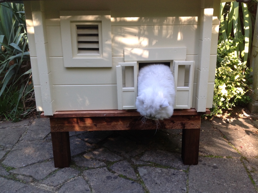 DIY Cat Log Cabin
