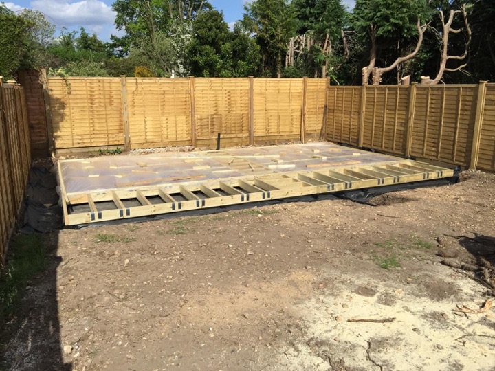 Foundation framework all done – so just need some cabins to put on them.