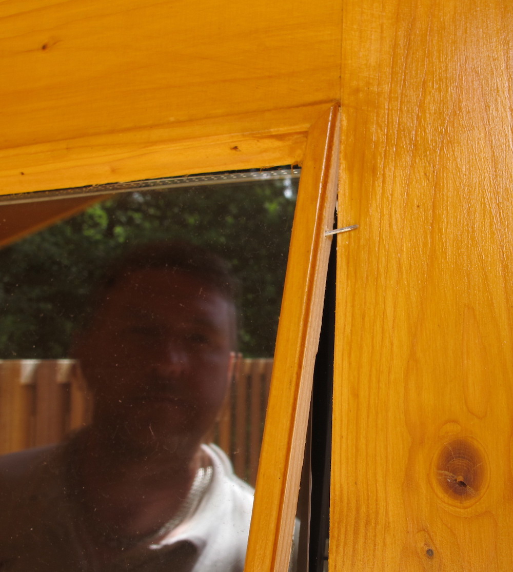 Log Cabin Glass Removal