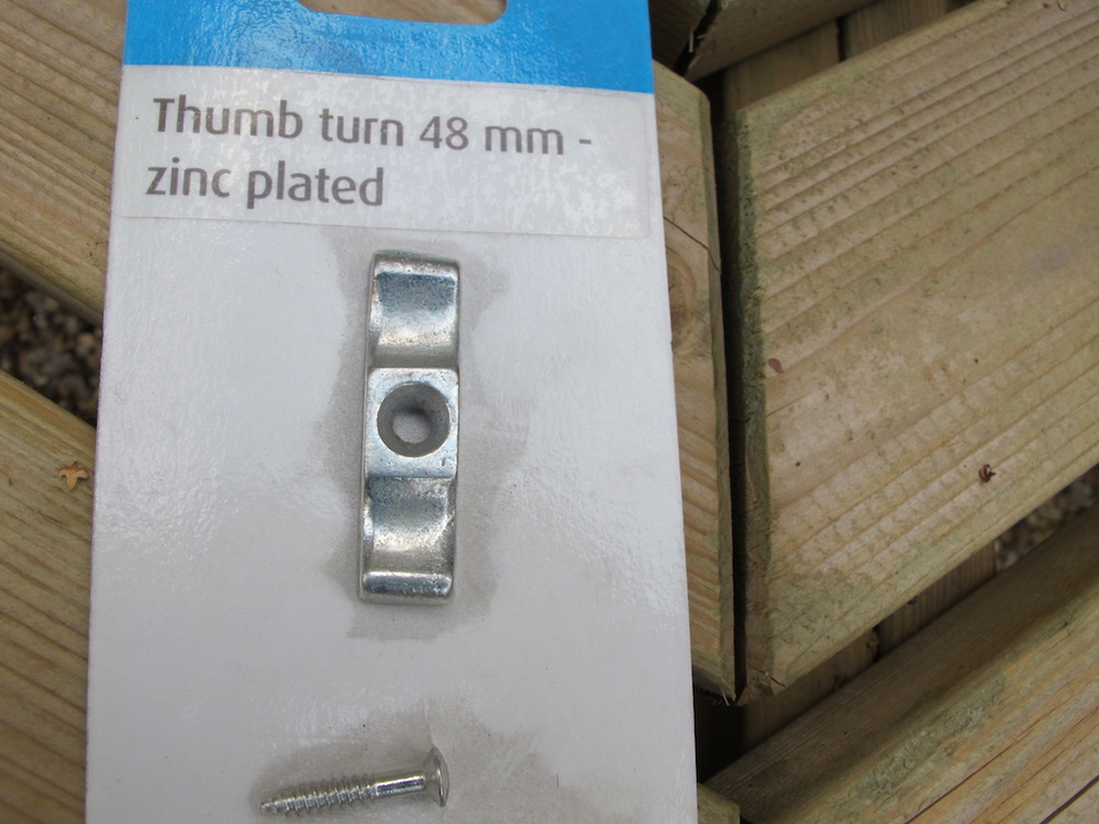 An ideal solution to a warp or bow in your door, I call them turn buttons but they are also referred as a thumb button