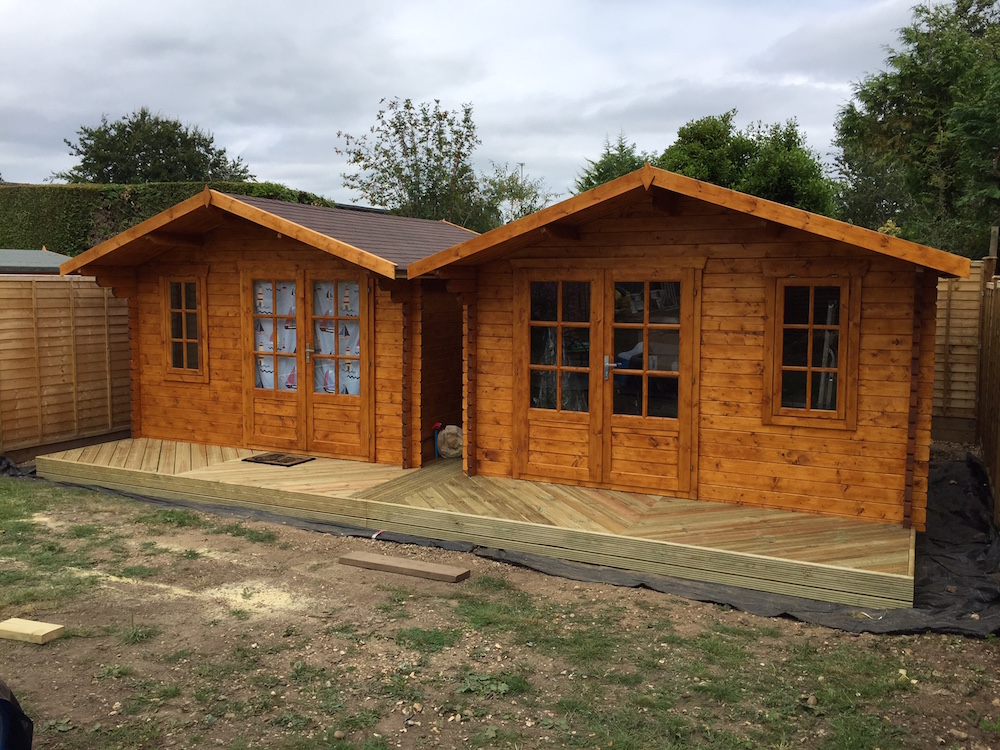 Ulrik 45mm log cabin, also available with double glazing