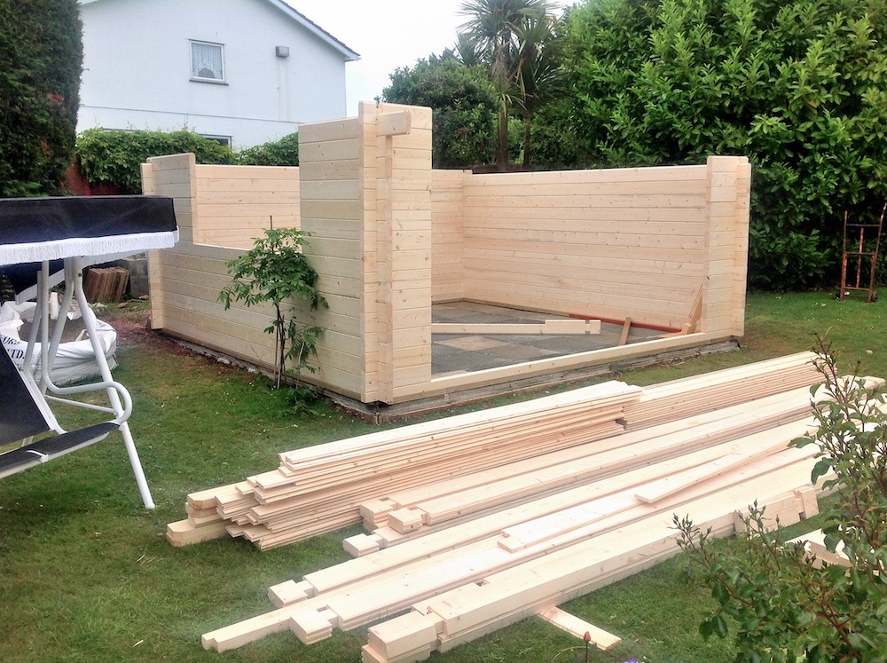 Derby Log Cabin Wall Installation