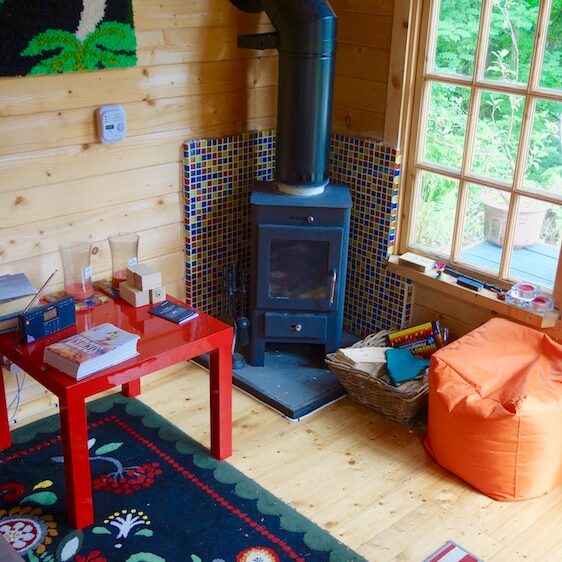 An Inside View Of The Agnes Log Cabin