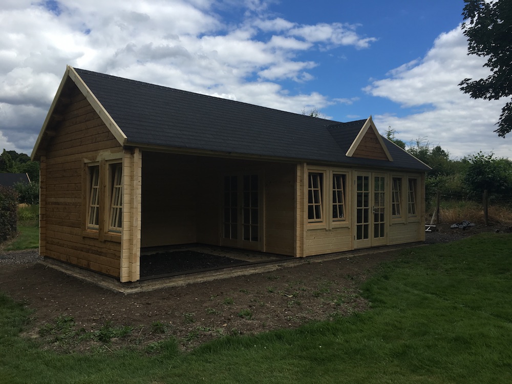 The Completed Ben Clockhouse Log Cabin