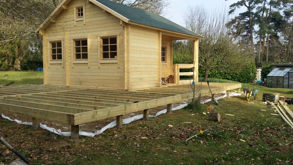 A Clear Treated Edelweiss Log Cabin