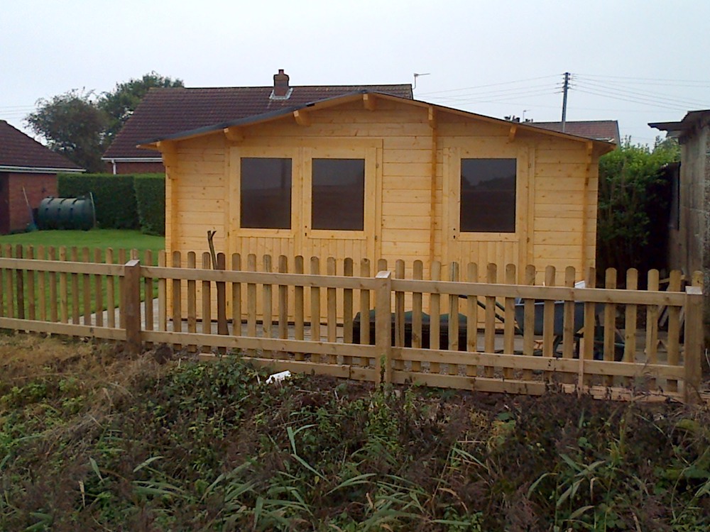 Lukas Log Cabin With Clear Treatment