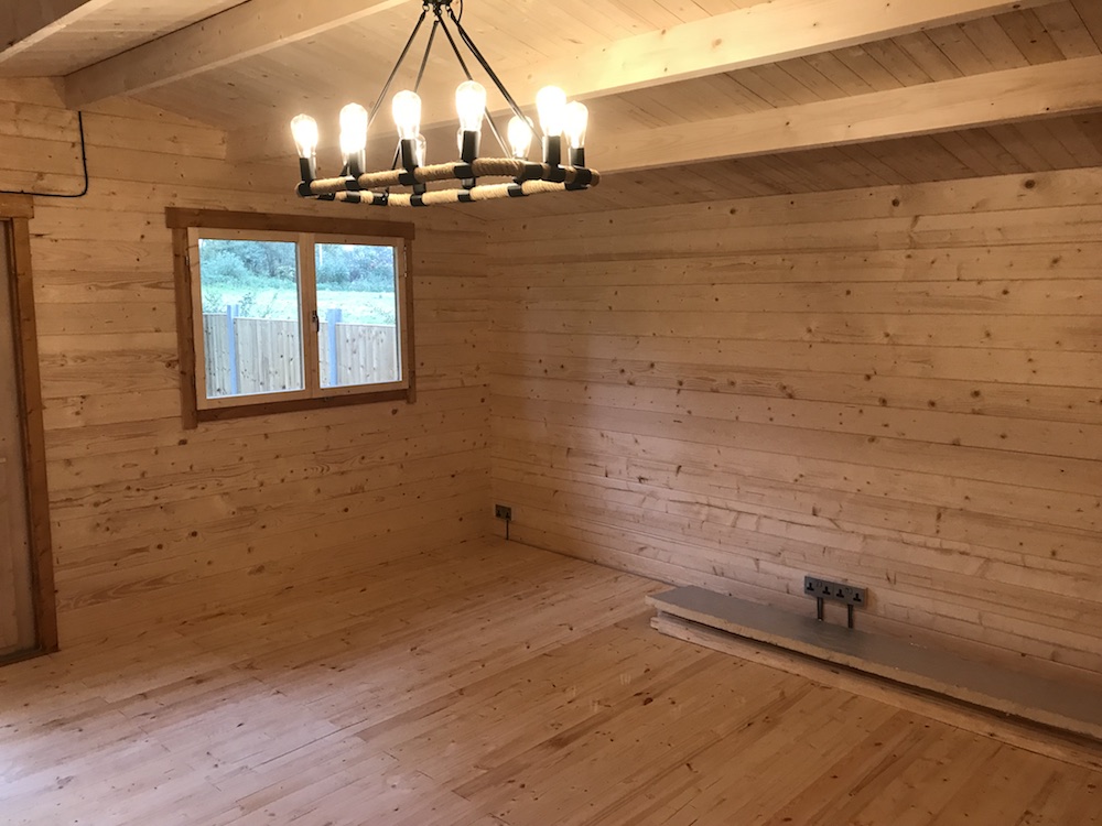 An Inside View Of The Hendrick Log Cabin