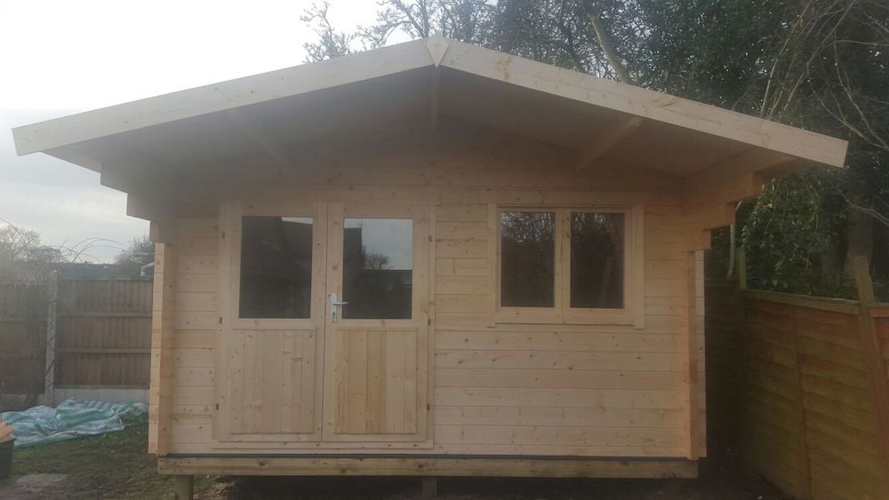 The Stian Log Cabin Fully Installed