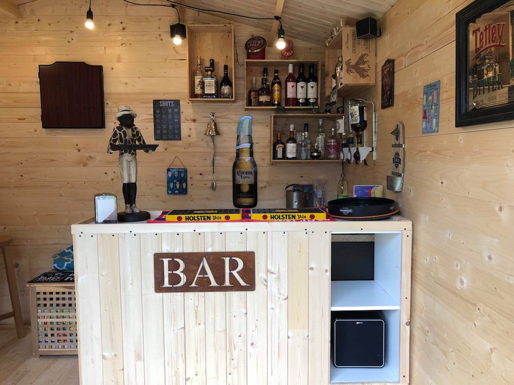 Ingmar Log Cabin Bar Table