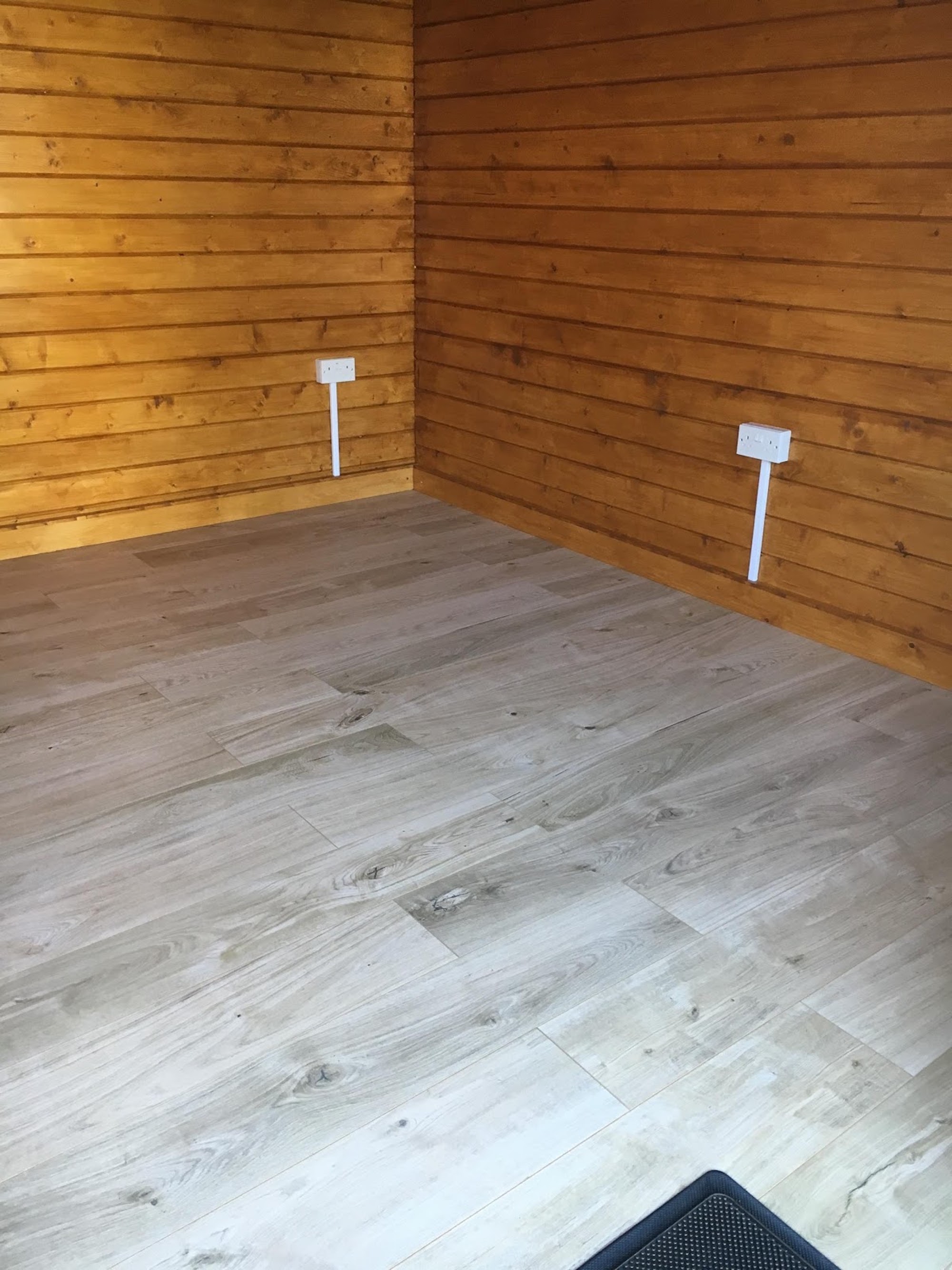 Laminate Flooring in a Log Cabin