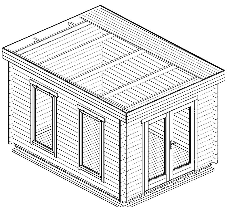 pent-log-cabins