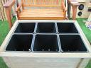Vegetable Garden Table With Plastic Containers
