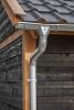 Galvanised Guttering on a larch structure 