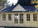 Clockhouse log cabin double glazed windows