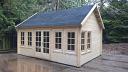 Clockhouse log cabin without the clock tower fitted