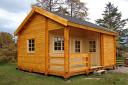 The Edelweiss 70mm multi room log cabin