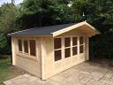 Blackpool 58mm log cabin with our free offer shingles