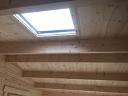Meaghan log cabin roof details with an optional roof light.