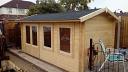 Justine 40mm log cabin with free offer shingles