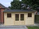 Jenny log cabin in 40mm logs and double glazed