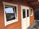 Parijs 45mm log cabin with tilt and turn windows