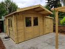 Lennart log cabin with attached annexe