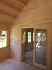 Inside the Lauren log cabin
