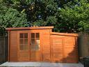 Kris Pent Log Cabin with side annexe attached