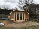 Log cabin office - Oval
