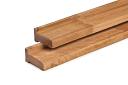 Hardwood foundation beams for log cabins