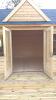 Double Glazed Log Cabin Doors - DL8 style on the Millie Clockhouse