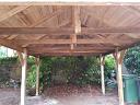 Apex roof wooden carport