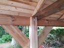 Roof detail of the timber carport
