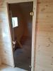 The Internal Log Cabin Sauna Door- Separating The Two Rooms