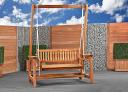 Hardwood swing bench