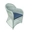 Glenwood Grey Melange Rattan Curved Chair