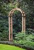 Round top trellis garden arch
