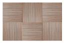 Hardwood decking tile
