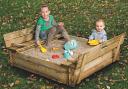 Sandpit with Bench Lid