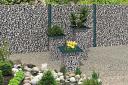 Gabion fence using our system