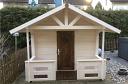 Mari log cabin playhouse - modified front purlings