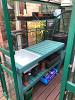 A customers Potting Bench- Painted in a vibrant green