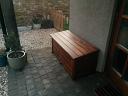 A treated Larch outdoor storage box