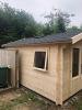 Peggie 40mm log cabin with an option roof skylight