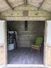 Inside the Georg Log Cabin - Turned into a man cave